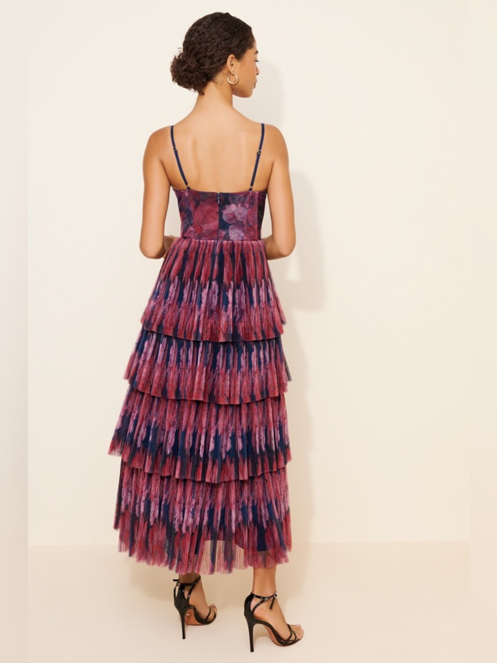 Hutch Tulle Printed Maxi Dress - Picture 2 of 10